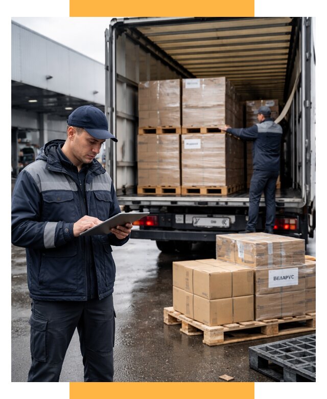 Доставка грузов из Беларуси от 15368 р. логистика СетСервис-Нр-