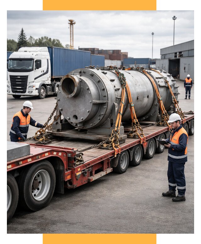 Перевозка тяжеловесных грузов под ключ от 153675 р. | СетСервис-Нр-